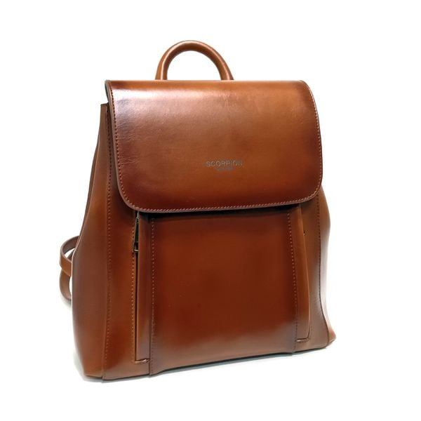  Balo Da Nữ Trơn Nâu 26V.30 