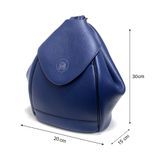  Balo Da Nữ Đeo 2 Kiểu Xanh 26X.35 