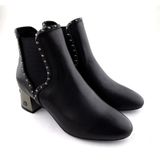  Giày Boot Da Nữ Đen 83.2 