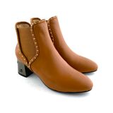  Giày Boot Da Nữ Nâu 83.3 