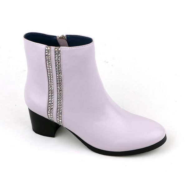  Giày Boot Da Nữ Đính Kim Cương Tím 993.25 