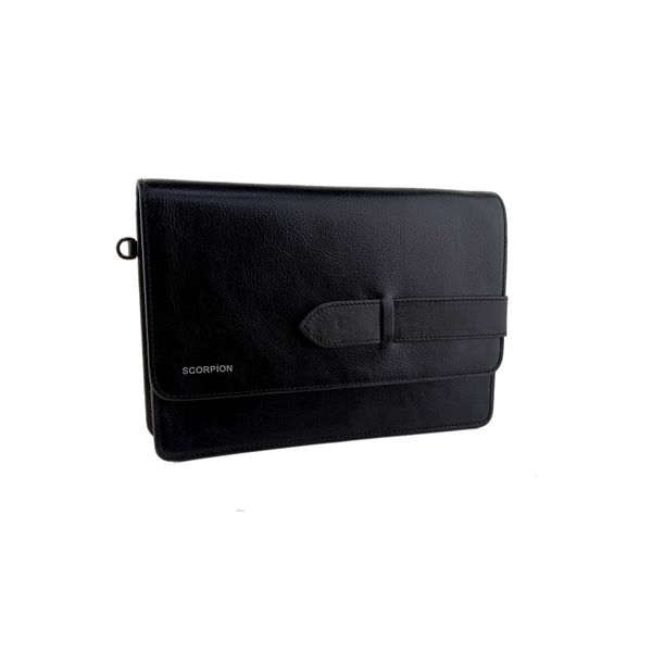  Ví Da Nam Cầm Tay Nắp Gập Đen 26Đ.2 