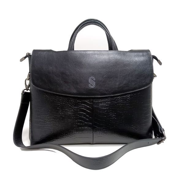  Cặp Da Laptop Nam Dập Vân Đen 26Đ.29 