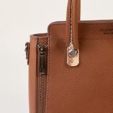  Túi Xách Nữ Da Trơn Nâu 26N.225 