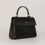  Túi Xách Nữ Da Vân Logo Scorpion Đen 26.222 