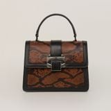  Túi Xách Nữ Da Vân Nâu 26NĐ.213 