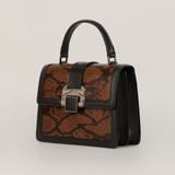  Túi Xách Nữ Da Vân Nâu 26NĐ.213 