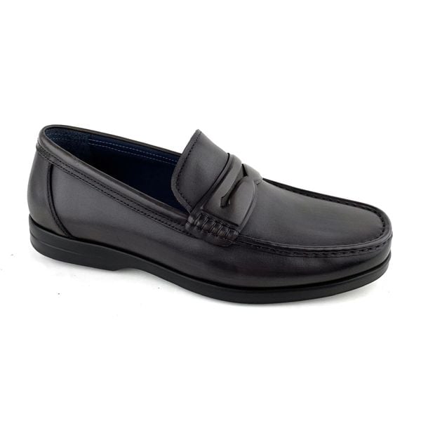  Giày Moccasin Nam Da Đen 28G.5 