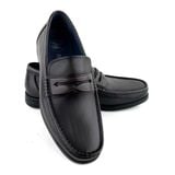  Giày Moccasin Nam Da Đen 28G.5 