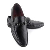  Giày Moccasin Nam Da Đen 28MĐ.16 