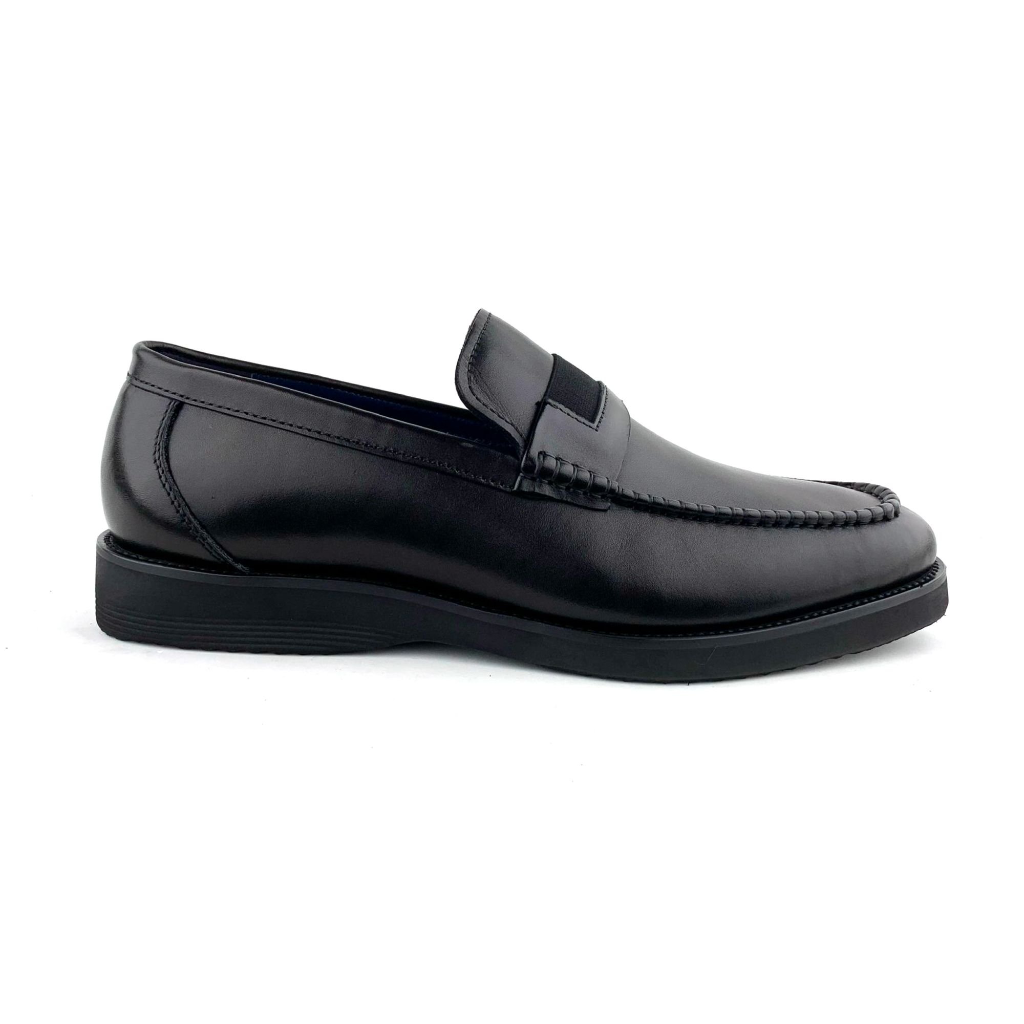  Giày Moccasin Nam Da Đen 28VĐ.12 