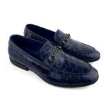  Giày Moccasin Nam Da Vân Xanh 28X.52 