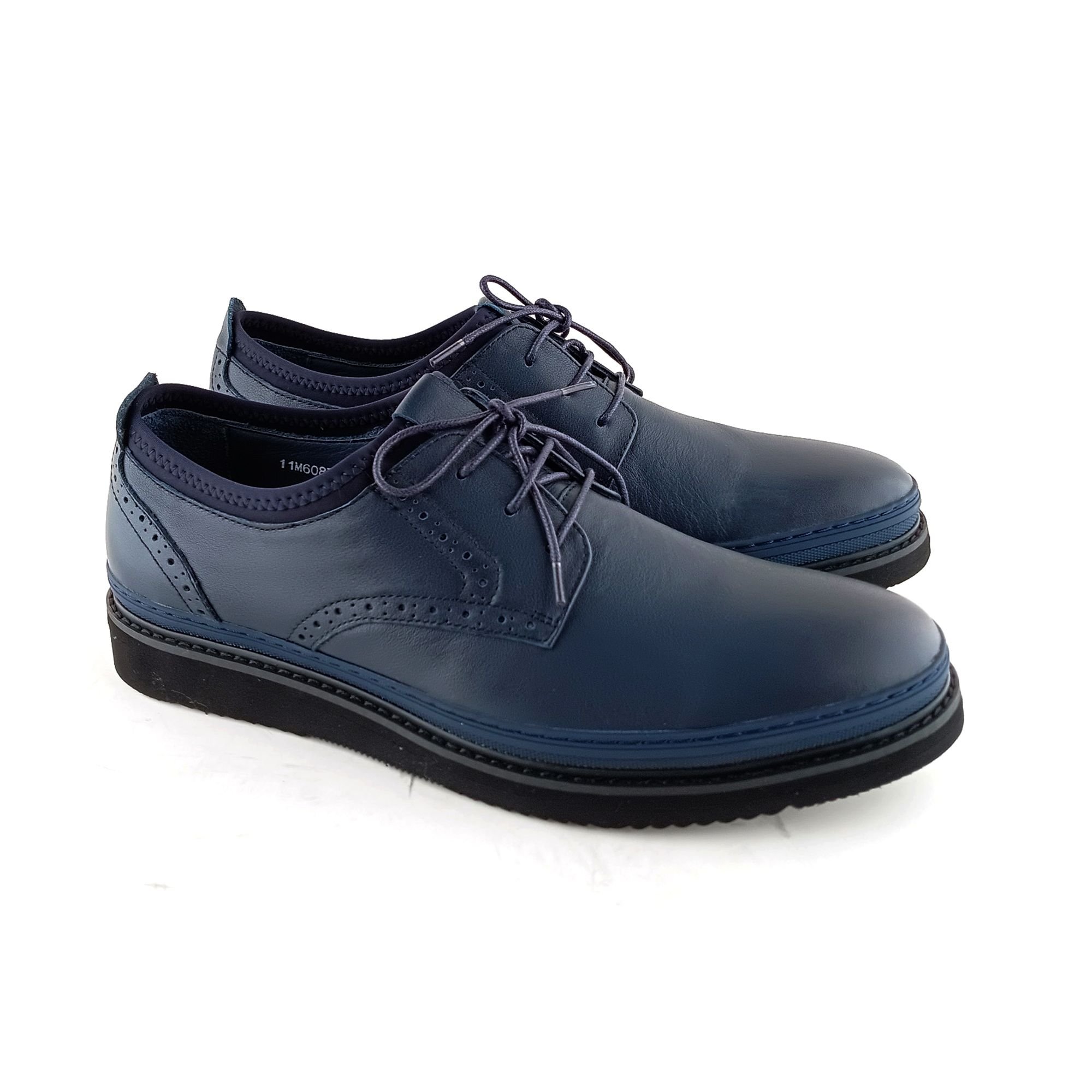  Giày Da Nam Buộc Dây Xanh Đen 88.32 