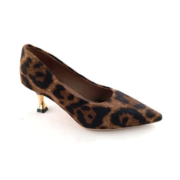  Giày Cao Gót Da Họa Tiết Báo Gấm 29.12 