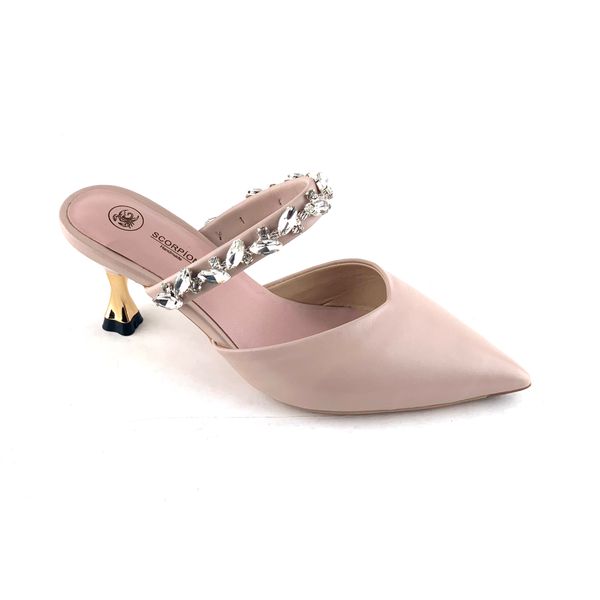  Giày Cao Gót Da Trơn Hồng 29.3 