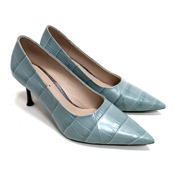  Set Túi Và Giày Da Vân Xanh Ngọc 