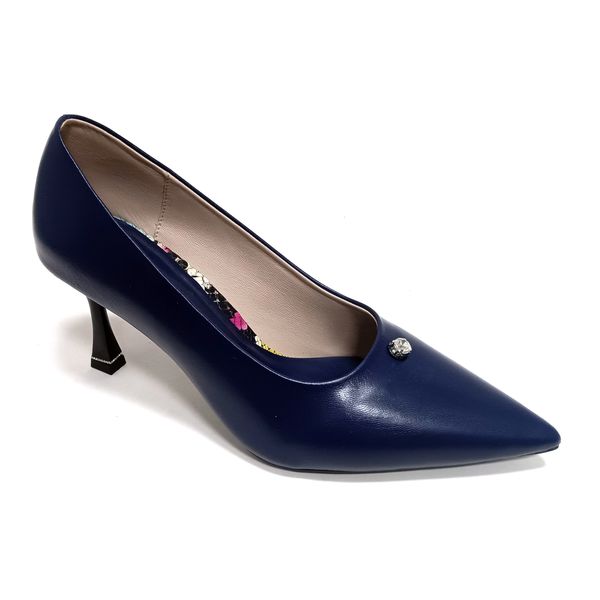  Giày Cao Gót Da Xanh Than 83.27 