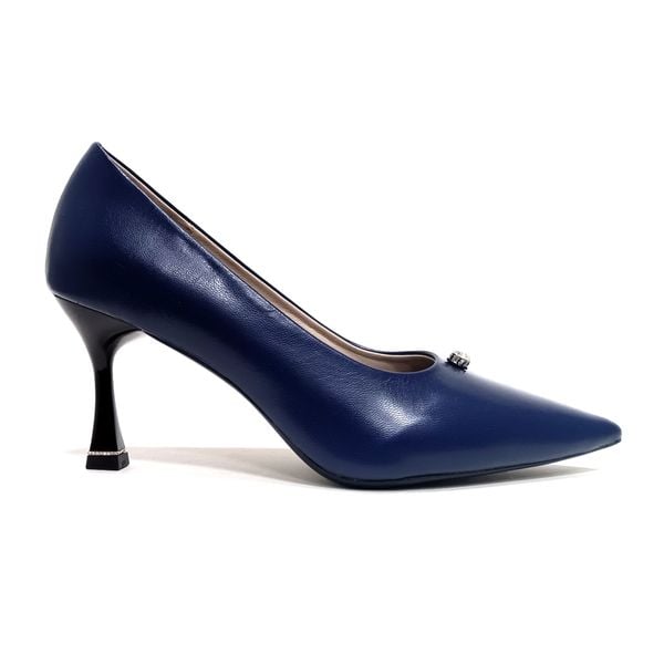  Giày Cao Gót Da Xanh Than 83.27 