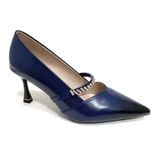  Giày Cao Gót Da Xanh Than 83.30 