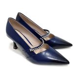  Giày Cao Gót Da Xanh Than 83.30 