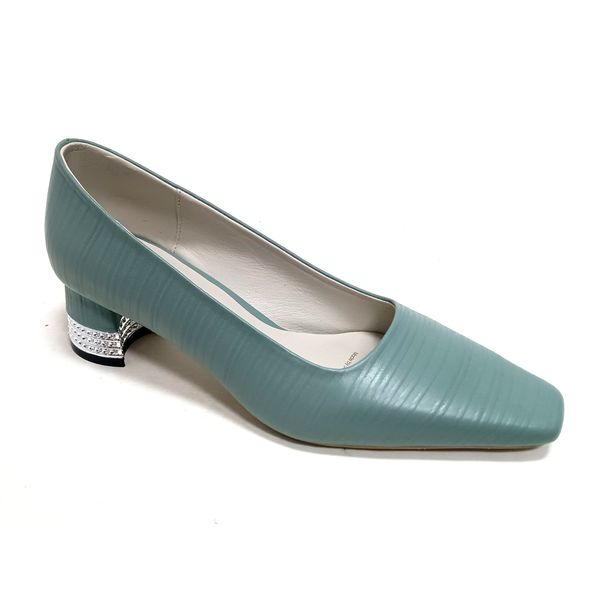  Giày Cao Gót Da Đế Khuyết Xanh 83.60 