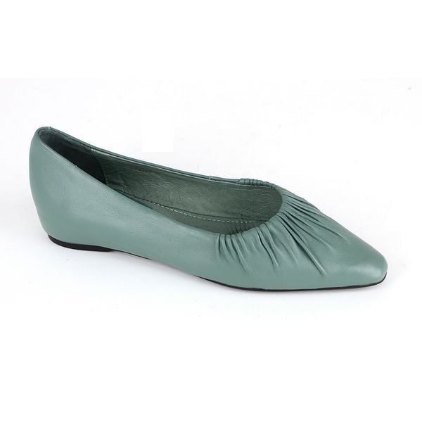  Giày Da Nữ Slip On Xanh 881.30 