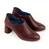  Giày Boot Da Nữ Cổ Thấp Đỏ 993.17 