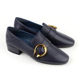  Giày Moccasin Nữ Đính Khóa Cài Xanh 993.19 