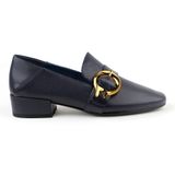  Giày Moccasin Nữ Đính Khóa Cài Xanh 993.19 