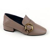  Giày Moccasin Nữ Đính Khóa Cài Nâu 993.20 