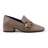  Giày Moccasin Nữ Đính Khóa Cài Nâu 993.20 