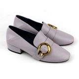  Giày Moccasin Nữ Đính Khóa Cài Tím 993.22 