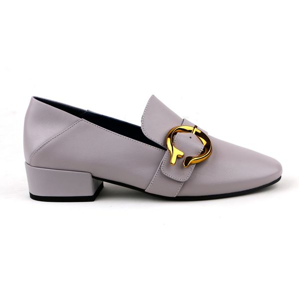  Giày Moccasin Nữ Đính Khóa Cài Tím 993.22 