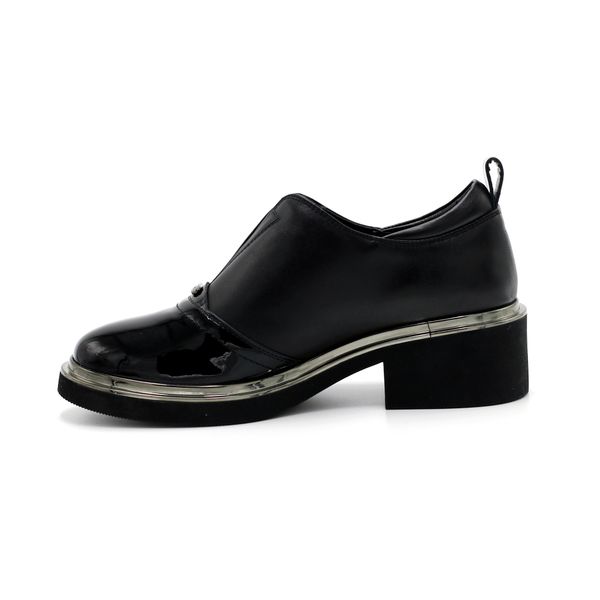  Giày Boot Da Nữ Cổ Thấp Đen 985.5 