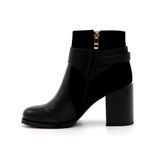  Giày Boot Da Nữ Cổ Cao Đen 985.7 