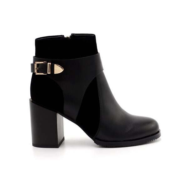  Giày Boot Da Nữ Cổ Cao Đen 985.7 