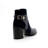  Giày Boot Da Nữ Cổ Cao Xanh Đen 985.8 