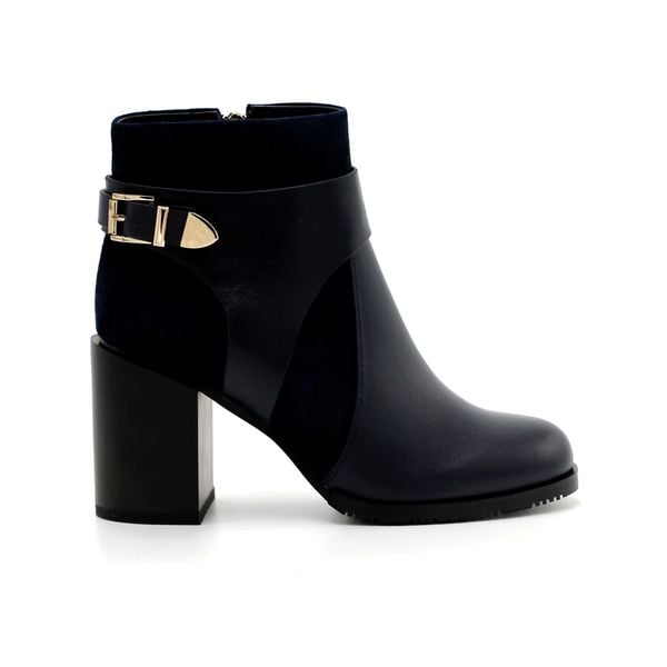  Giày Boot Da Nữ Cổ Cao Xanh Đen 985.8 