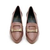  Giày Moccasin Nữ Khóa Vuông Hồng 992.6 