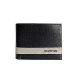  Ví Da Nam Gập Đôi Đen Sọc Xám 99.22 