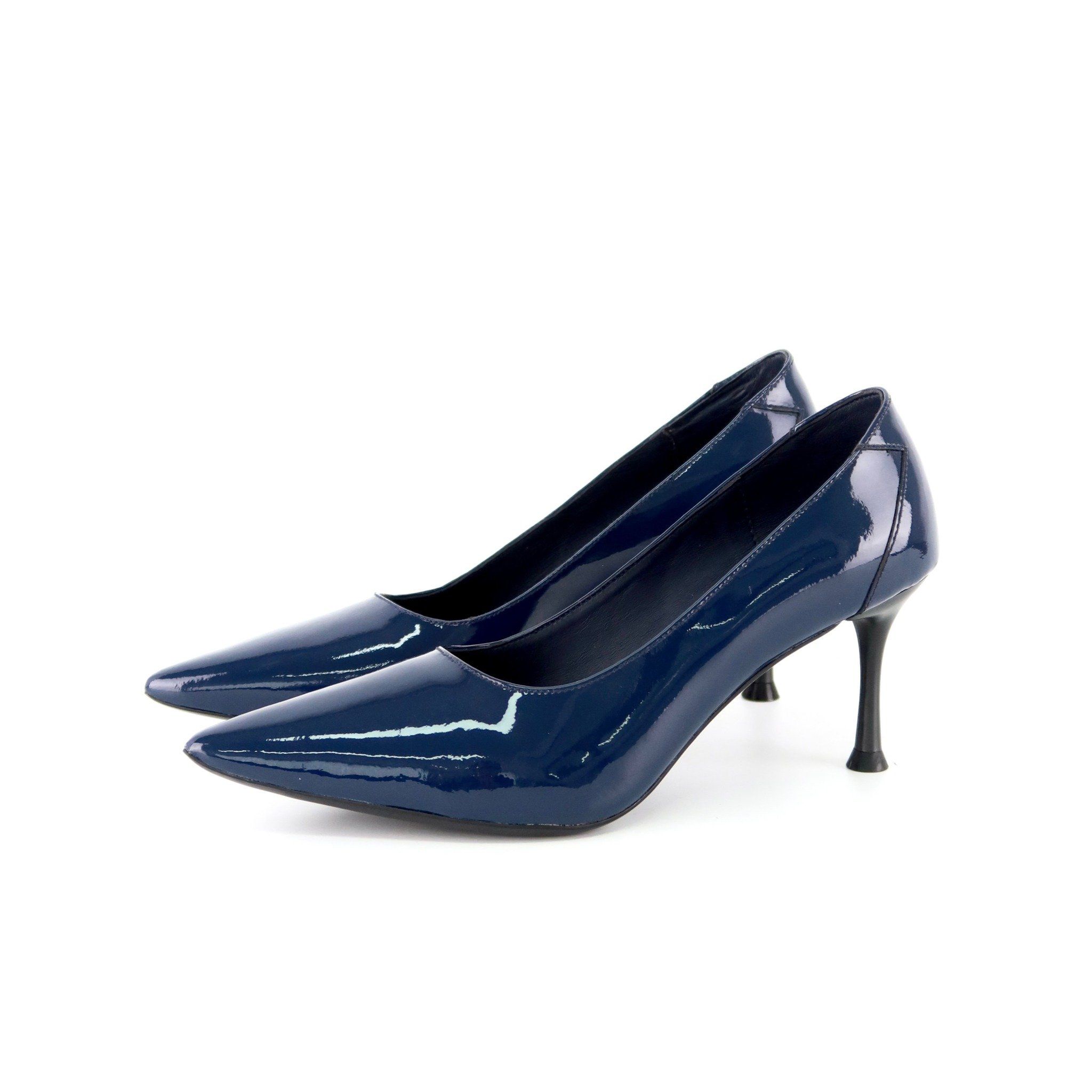  Giày Cao Gót Da Xanh Than 83.19 