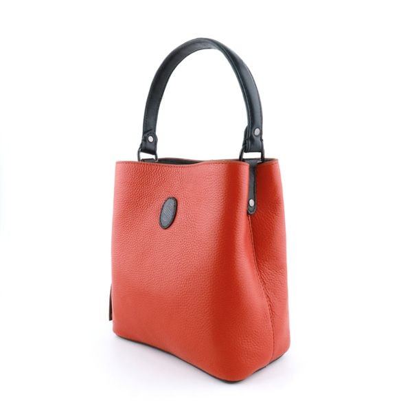  Túi Xách Nữ Bucket Da Vân Đỏ 26Đ.193 