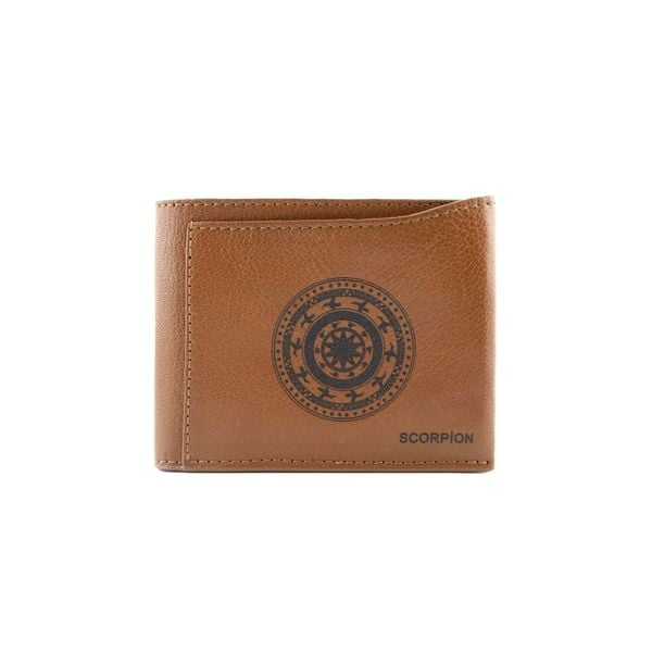  Ví Da Gập Đôi Nam Trống Đồng Nâu 99A.6 