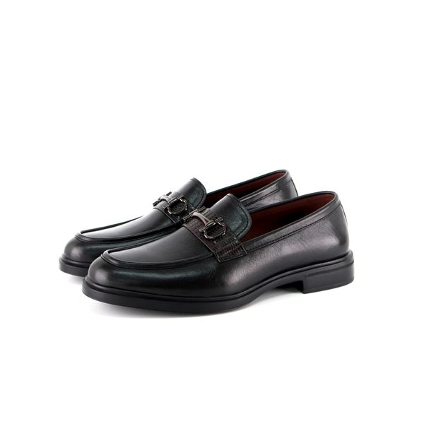  Giày Loafer Nam Đen 28MA.6 