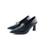  Giày Cao Gót Da Vân Họa Tiết Xanh Tím Than 83.47 