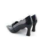  Giày Cao Gót Da Vân Họa Tiết Xanh Tím Than 83.47 