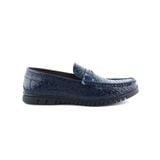  Giày Moccasin Nam Da Xanh Tím Than 28.10 