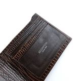  Ví Da Nam Gập Đôi Dập Vân Đen 99A.1 