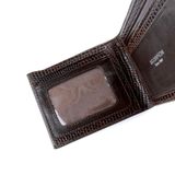  Ví Da Nam Gập Đôi Dập Vân Đen 99A.1 