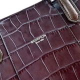  Túi Xách Nữ Da Vân Cá Sấu Tím 26T.32 
